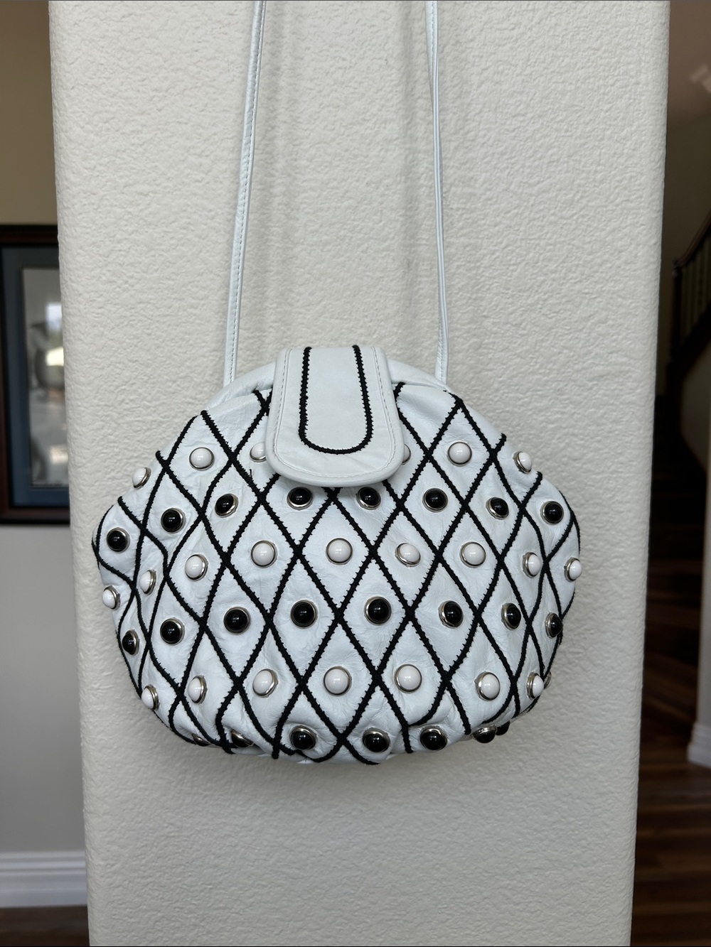 Y & S Handbags Brooklyn New York White Crossbody Bag